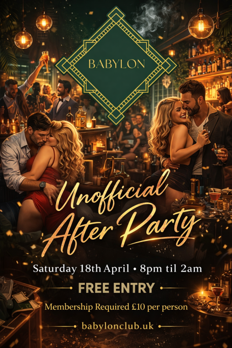 18th April - FREE entry